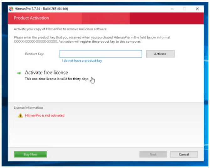 hitmanpro activate license ms alert