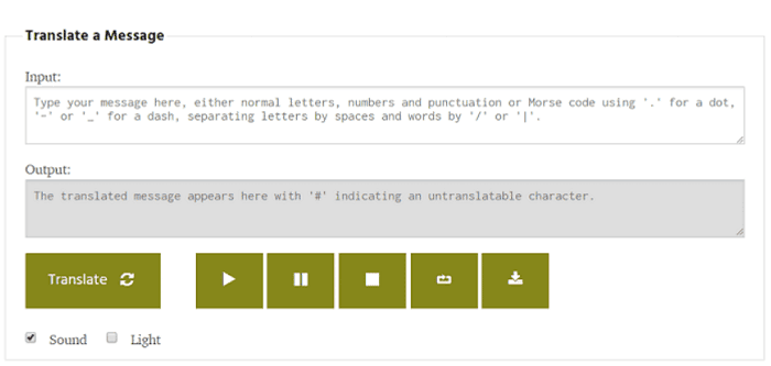 the scphillips webpage - morse code translator