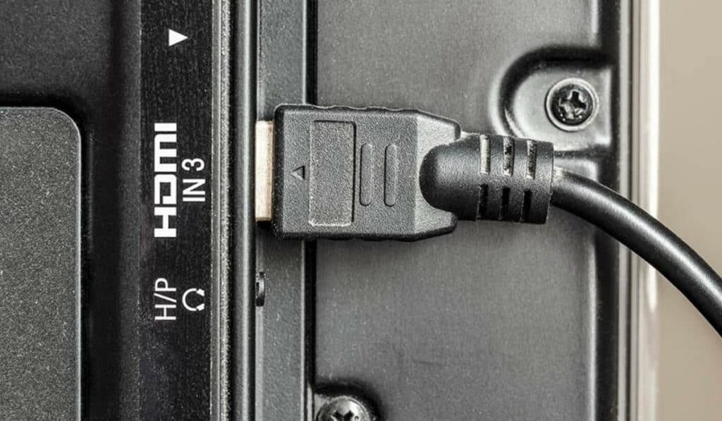 hdmi input on the tv