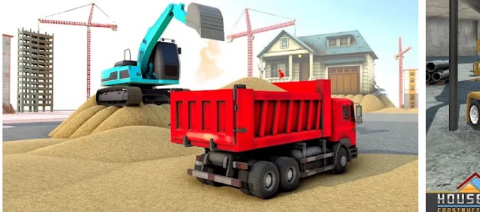 House Construction Truck Game house building games