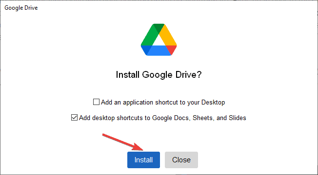 install google drive