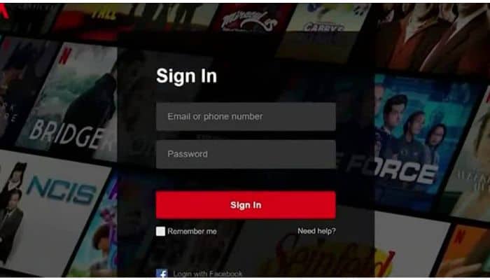 netflix sign in