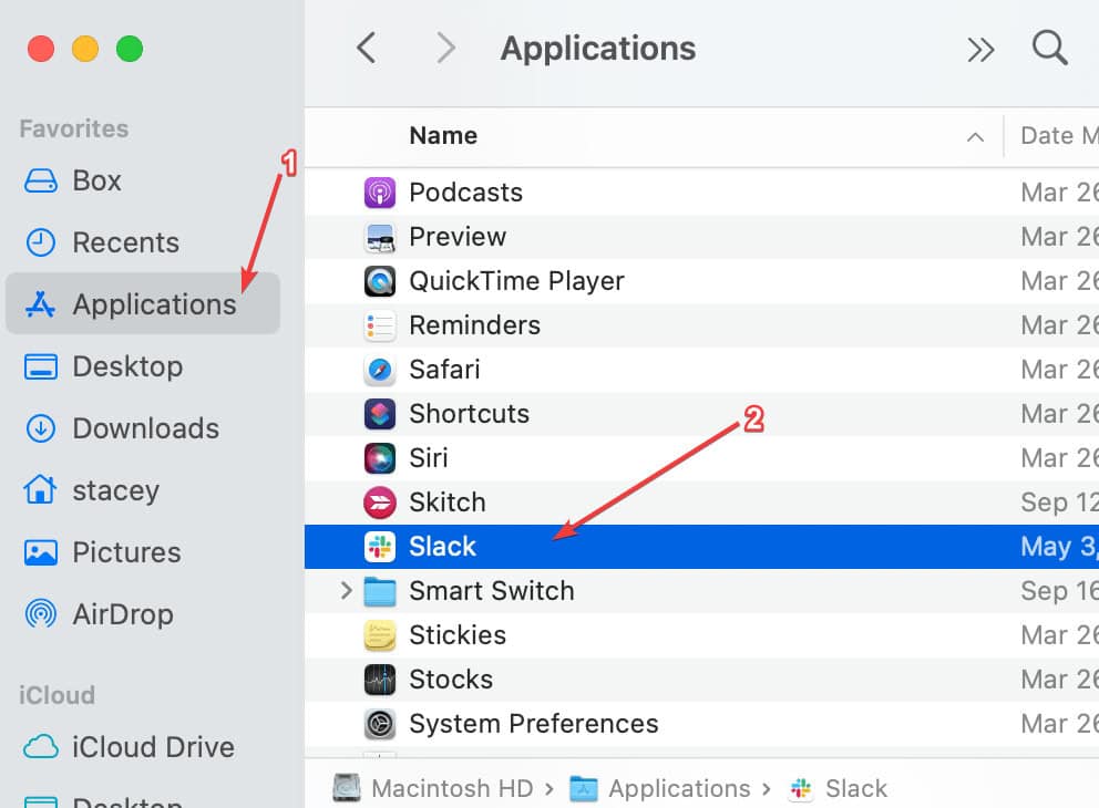 applications folder