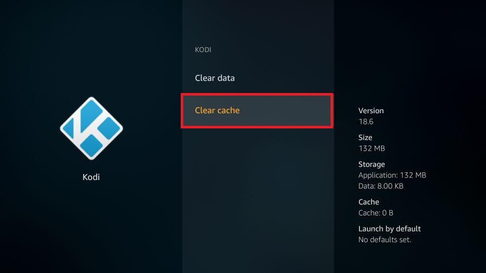 clear cache