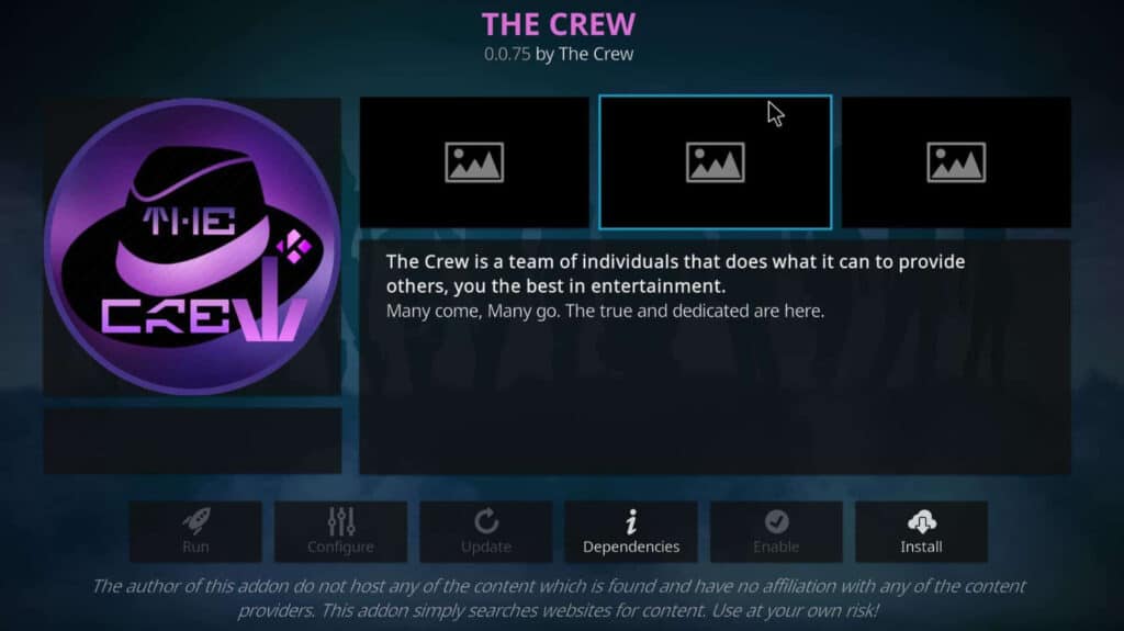 install crew