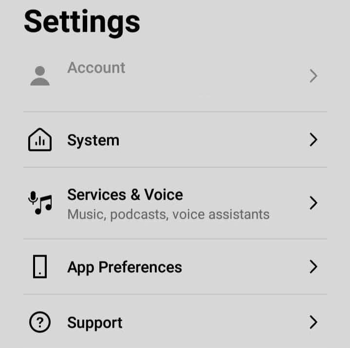sonos settings