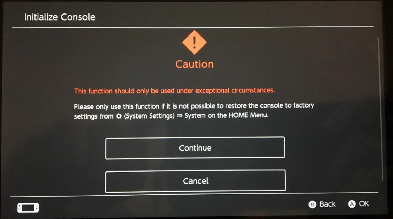 system wipe and restoration