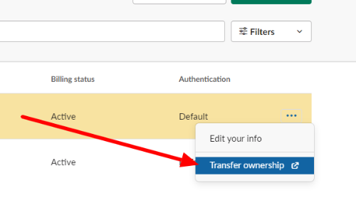 transfer ownership option slack