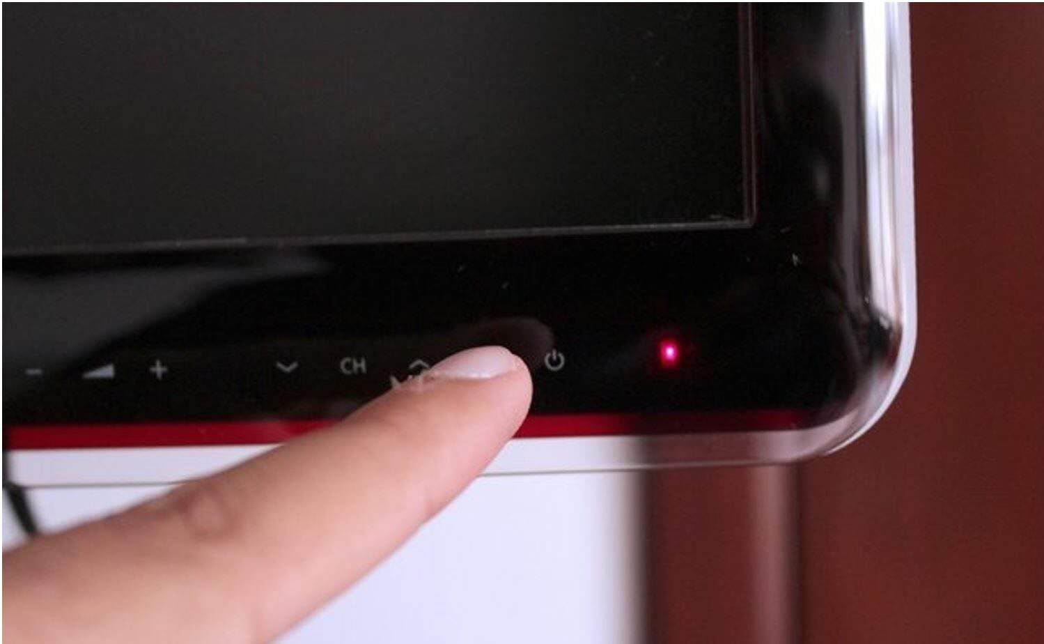 press the power button on your tv