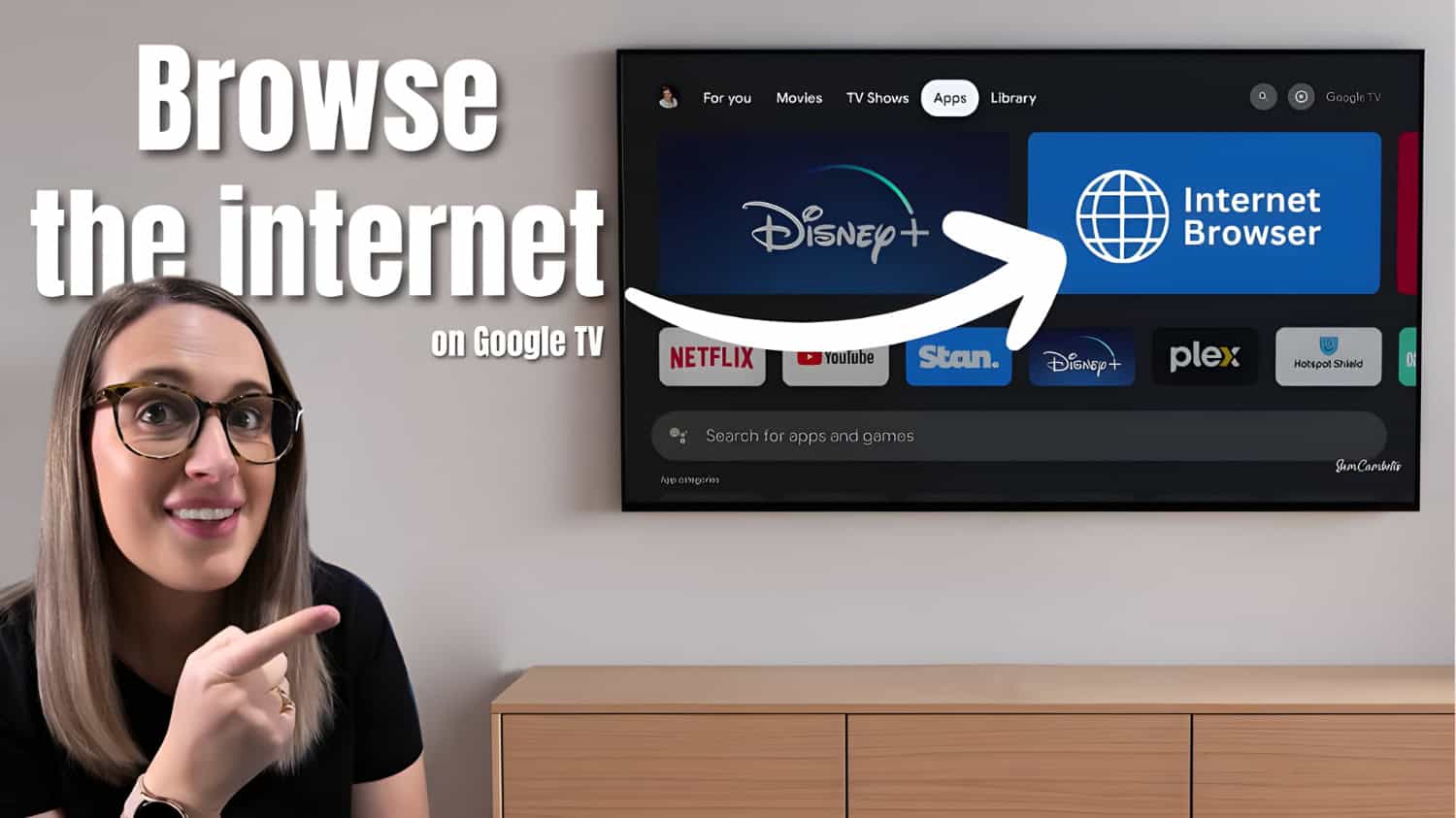 Browse the Internet on tv