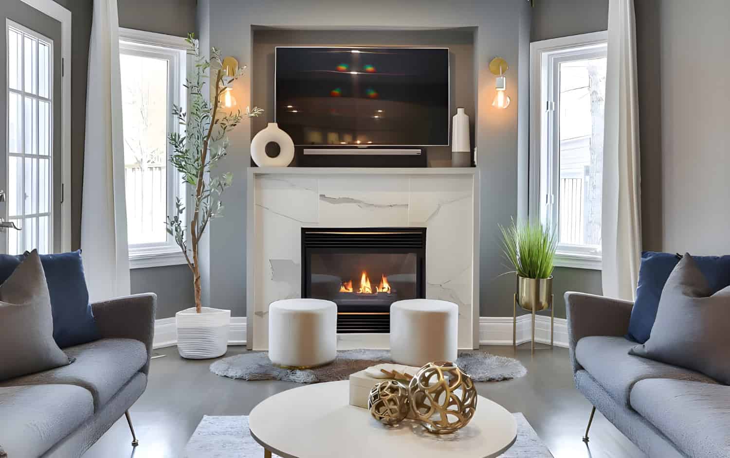Check for Heat Hazards to mount a tv over a fire place